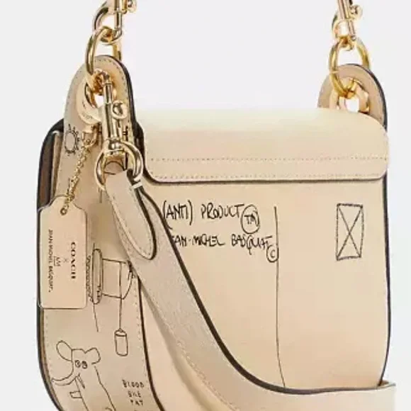 Coach X Jean Michel Basquiat Kleo Shoulder Bag 17 - Picture 4 of 5